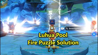 Luhua Pool Fire Puzzle Solution to Unlock Hidden Palace of Guizang Formula  Genshin Impact Guides [upl. by Franek291]