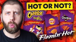 Czy FLAMIN HOT jest NAPRAWDĘ HOT  Test CHEETOS DORITOS i LAYS [upl. by Menon]