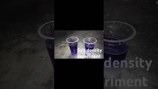 Easy experiment of Salt density  viral video  trending saltreduction salttablets hydralyte [upl. by Olag752]