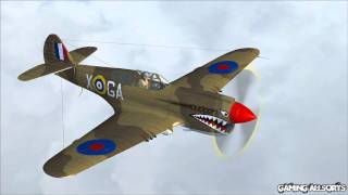 FS2004 IRIS Curtiss P40 Warhawk freeware HD 1080p [upl. by Melquist]