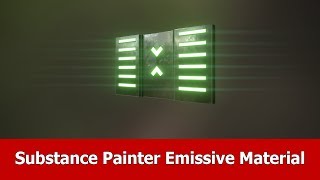 Substance Painter Beginner Tutorial  Emissive Materials [upl. by Whale]