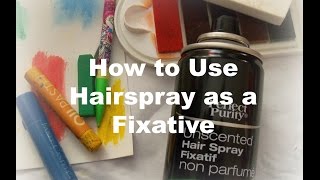 Fixative spray for Drawing  How to use fixative spray  How to remove white spots of fixative spray [upl. by Janette106]