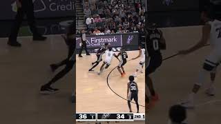 Victor Wembanyama Goes ￼￼Crazy In The First Half Against The Timberwolves nba youtubeshorts fyp [upl. by Fawn570]