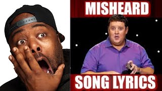 First Time Hearing  Peter Kay  Misheard Lyrics Reaction [upl. by Nastassia]