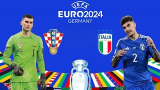 Croatia 🇭🇷 vs 🇮🇹 Italy  UEFA Euro 2024  Group B  Simulation [upl. by Stockton]