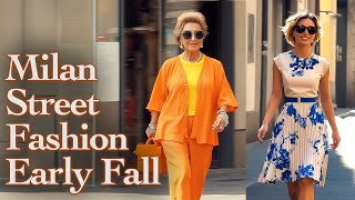 🔥 Beautiful Italian Street Fashion September 2024 Unique Fall Outfits from Milan Fashion VLOG [upl. by Aidole412]