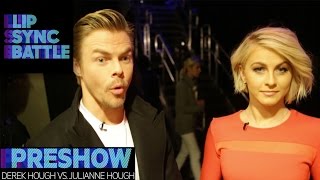 Derek Hough vs Julianne Hough  Lip Sync Battle Preshow [upl. by Sundstrom]