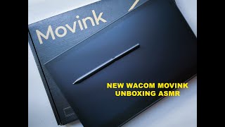 UNBOXING THE NEW WACOM MOVINK 13 the first OLED professional pen display ASMR [upl. by Aimej]