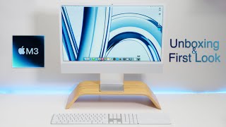 M3 iMac Unboxing Comparison and First Look [upl. by Ximena801]