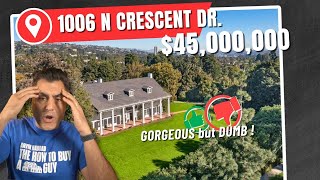 Living in Beverly Hills  Home For Sale  1006 N Crescent Dr  45000000 [upl. by Onibag33]