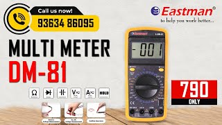 Eastman Digital MultiMeter EDM81  How to Use Multimeter multimeter eastman [upl. by Slayton917]