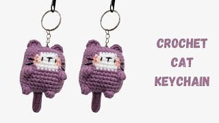 Crochet Cat Keychain  Crochet Keychain Idea  Cute Crochet Keychain [upl. by Hodge114]