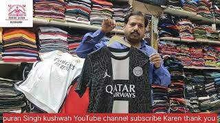 imported football jersey Sarojini Nagar Market shop number 16 Delhi new collection 202324 [upl. by Schreck931]