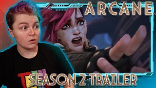 ANGST INCOMING Arcane Season 2 Trailer REACTION [upl. by Seagraves]