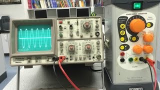 Oscilloscope CRO Demo [upl. by Ellehcor165]