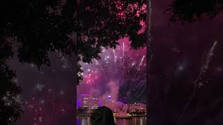 Brisbane Southbank Riverfire Fireworks 2024 [upl. by Adikram]