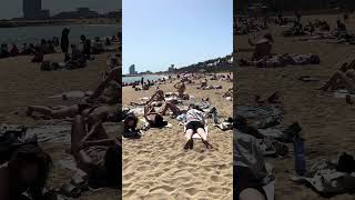 Barcelona Beach Spain  W Hotel Barceloneta [upl. by Ordnasela302]