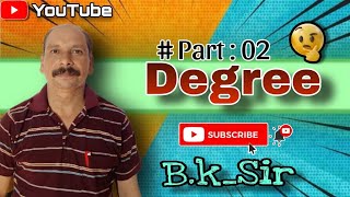 Degree part 02  degree • degree comparison degree english [upl. by Hennessey]