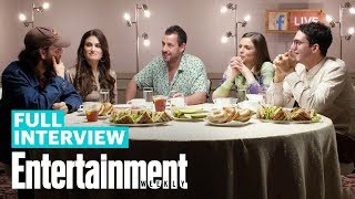 Uncut Gems Roundtable Interview With Adam Sandler Idina Menzel amp More  Entertainment Weekly [upl. by Bibah]