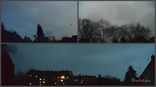 Orkan Zeynep naht Zeitraffer hurricane prepairs to break lose timelapse Emden Wetterbeobachtung [upl. by Eivlys]