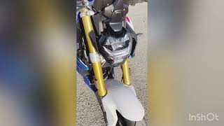 BMW F900r akrapovic exhaust sound Dbkiller ONOFF [upl. by Linkoski]