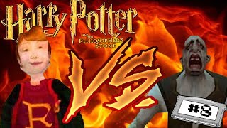 Harry Potter and the Philosophers Stone PS1 8 Troll VS Ron [upl. by Marola]