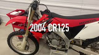 2004 CR125 build Part 1 [upl. by Elleuqar]