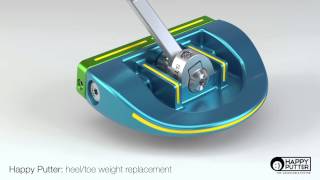 Happy Putter  How to change the Weights Heel and Toe mallet [upl. by Novart]