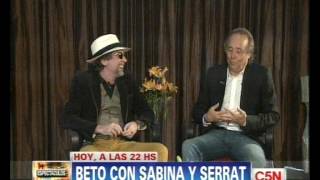 C5N  MUNDO CASELLA JOAQUIN SABINA Y JOAN MANUEL SERRAT CON BETO CASELLA ADELANTO [upl. by Esbensen300]