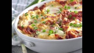 Cheesy Mashed Potato Egg Casserole [upl. by Arhoz379]