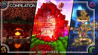 🗺️ Relaxing 1 Hour Minecraft Compilation 🌸 Strawberry Swords Egghead amp More⭐ Aquanauts [upl. by Letsirc]