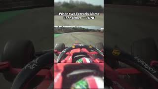 Clash between Vettel and Leclerc ends in disaster Watch the chaos unfold as both Ferraris [upl. by Hoisch]