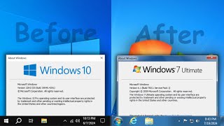 How to transform Windows 10 into Windows 7 [upl. by Alyse]