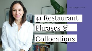 41 Common Restaurant Phrases amp Collocations  Advanced English Vocabulary [upl. by Prendergast93]