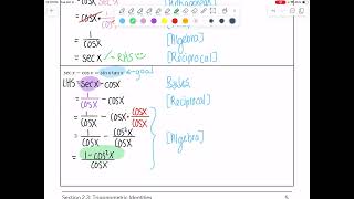 235 Proving Trigonometric Identities [upl. by Yetnom]