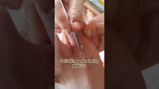 satisfying and relaxing pedicure pedicure relaxing satisfying nailcare dryskin [upl. by Elfont942]