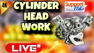 skills  CYLINDER HEAD REPAIR IN LIVE [upl. by Murielle437]