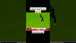 last over drama 6 bowl 4 run😵cricket shorts jaspritbumrah [upl. by Mokas]