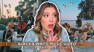 these visuals are POWERFUL 🪦💊💔 black amp white  juice WRLD music video reaction [upl. by Odlopoel]