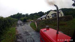 Massey Ferguson 6160 carting hay [upl. by Aseuqram]