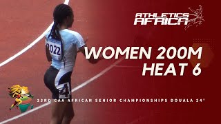 Women’s 200m Heat 6  2024 African Athletics Senior Championships  Douala 24 [upl. by Lombardo]