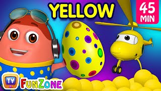 Learn YELLOW Colour with Johny Johny Yes Papa  More ChuChu TV Funzone Nursery Rhymes for Kids [upl. by Atlas710]