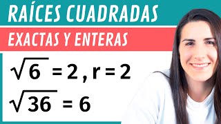 Cómo Calcular RAÍCES CUADRADAS Exactas y Enteras ✔️ con COMPROBACIÓN [upl. by Lear175]