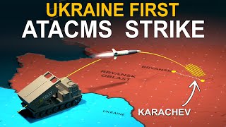 Ukraine First ATACMS Strike in Russia ukraine russia [upl. by Eveleen719]