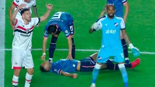 Nacional Player Collapses During Libertadores Match [upl. by Namar]