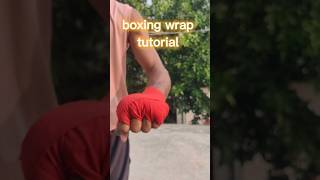 Boxing wrap tutorial  MuayThai wrap combatsport [upl. by Elyrehc]