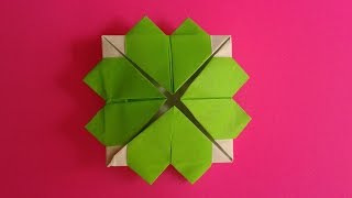 origami clover оригами клевер [upl. by Aniehs]