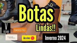 BOTAS FEMININAS CONFORTÁVEIS ✨ COLEÇÃO BEIRARIO INVERNO 2024 ✨ MODARE  VIZZANO [upl. by Australia]