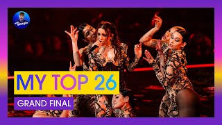 Eurovision 2024 Grand Final My Top 26 After the Semifinals [upl. by Arriet]