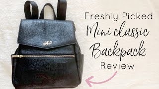 Freshly Picked Mini Classic Diaper Backpack Review [upl. by Nivlam]